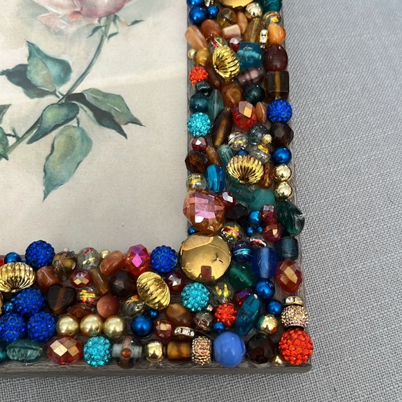 Couture handmade Halloween 👻 🎃 5x7 picture frames with rhinestones & beads - Picture 4 of 6